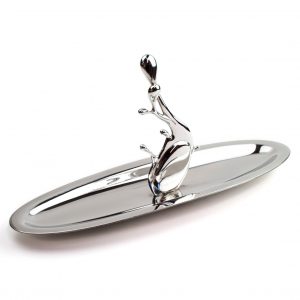 Pewter Oval Serving Tray