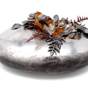 Hand Raised Pewter Botanical Sculpture